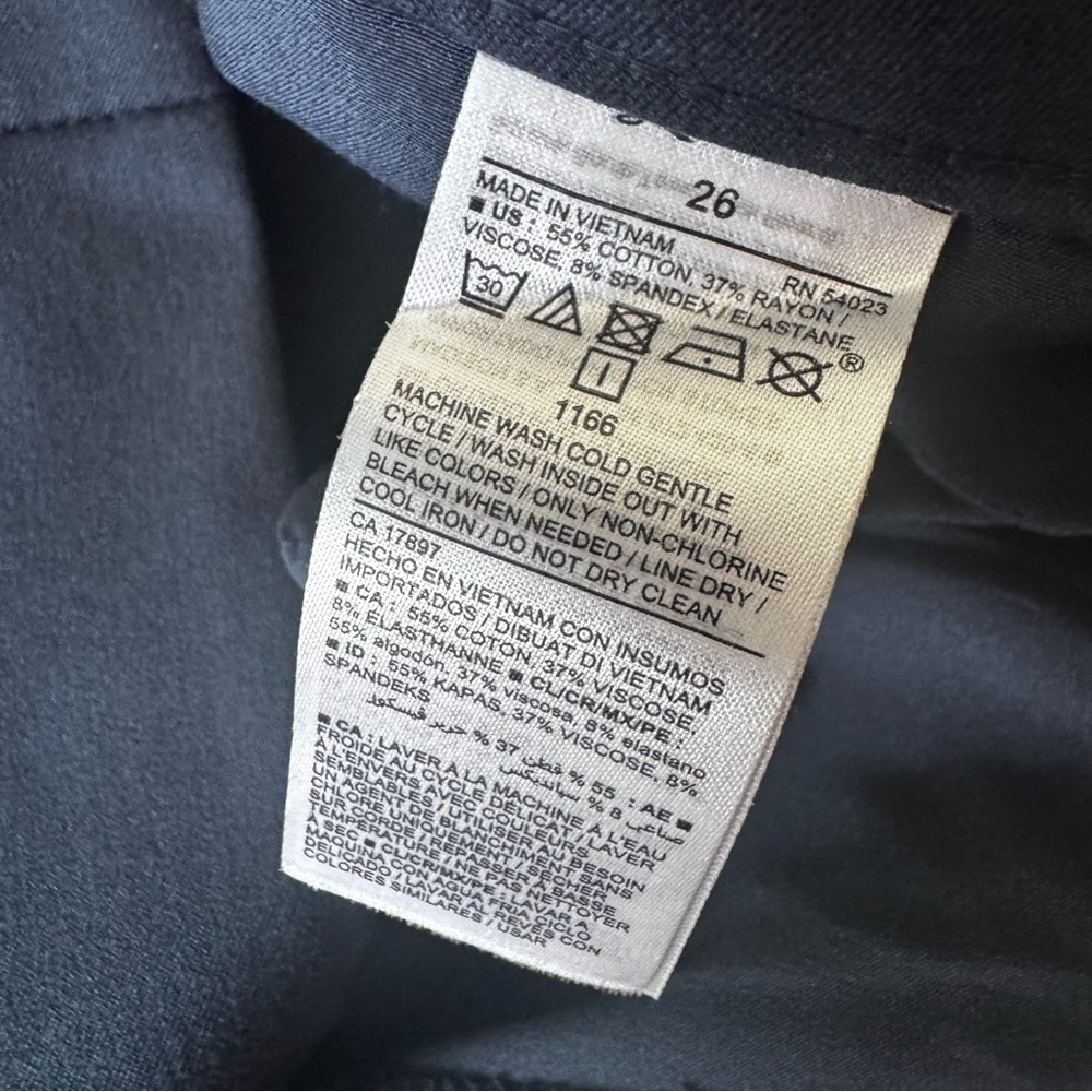 Old Navy NEW High Waisted Pixie 26 Pockets Straight Ankle Pants Stretch Zip Blue - Picture 12 of 16